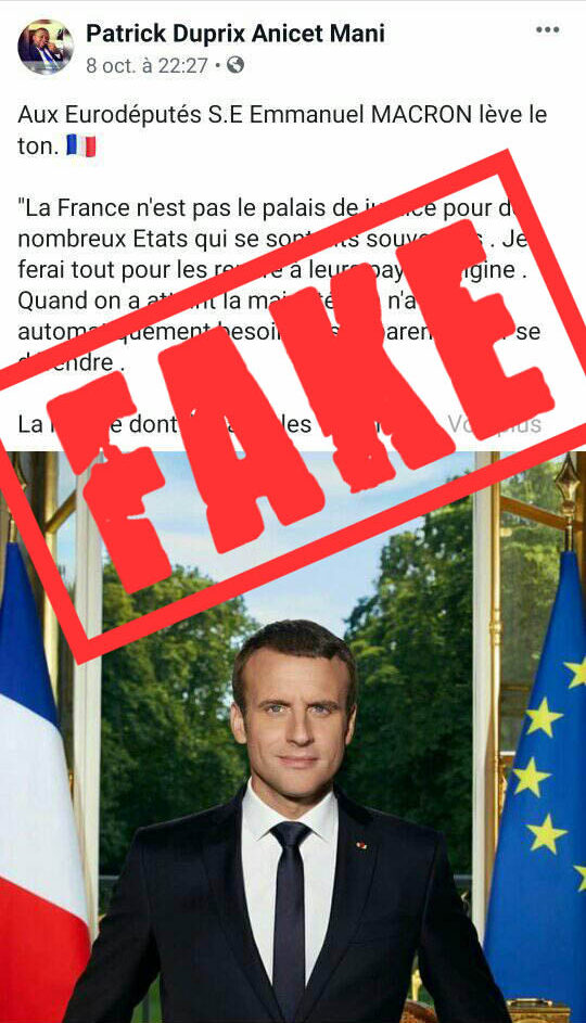 [Fact-Checking] Non, Emmanuel Macron ne menace pas d’expulser des manifestants Camerounais