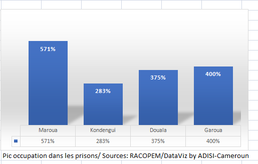 Conditions de détention: 206 détenus décédés en 2016 au Cameroun