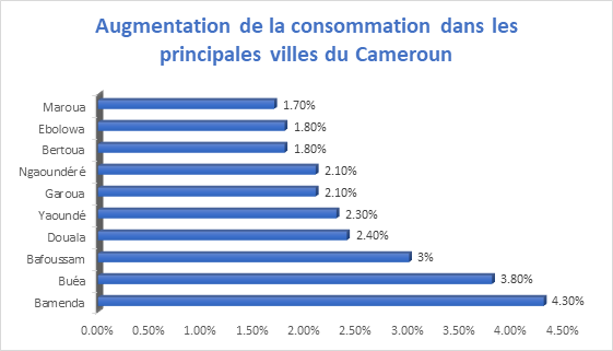 Consommation : Le niveau général des prix en hausse de 2,5% au Cameroun