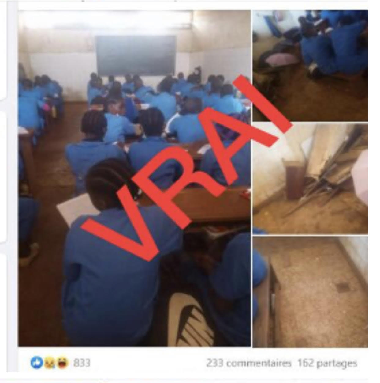 Fact-Checking : Des élèves du Lycée classique de Bafoussam font cours dans des toilettes