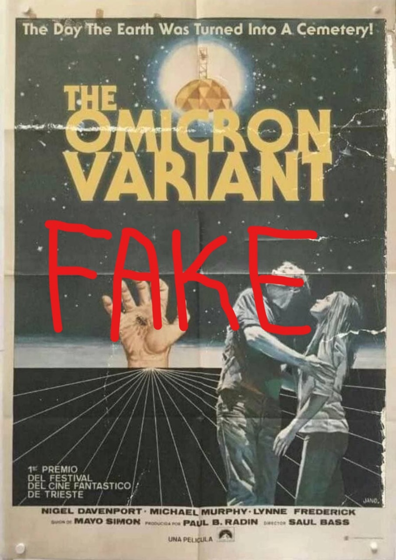 Fact-checking: faux, le film « the omicron variant » n’a jamais existé.