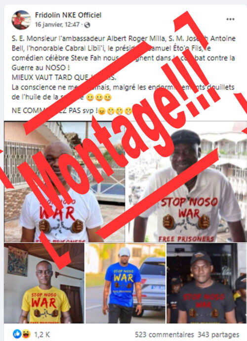 Fact-checking : Les messages portés sur les tee-shirts de 5 personnalités camerounaises sont faux