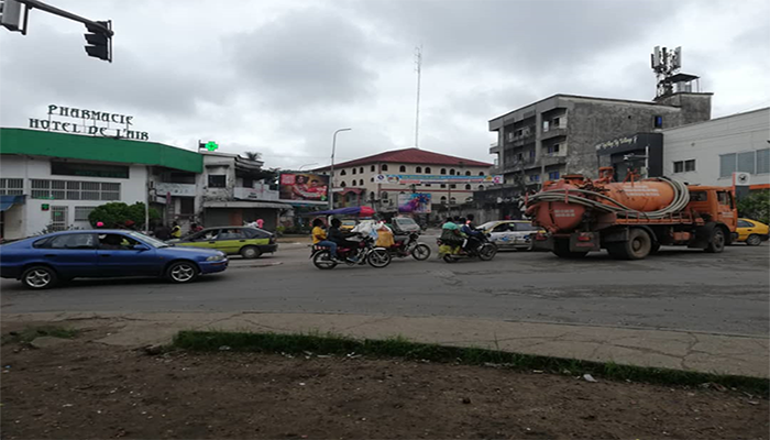 Une vue du lieu-dit Carrefour hôtel de l'air à Bonapriso à Douala