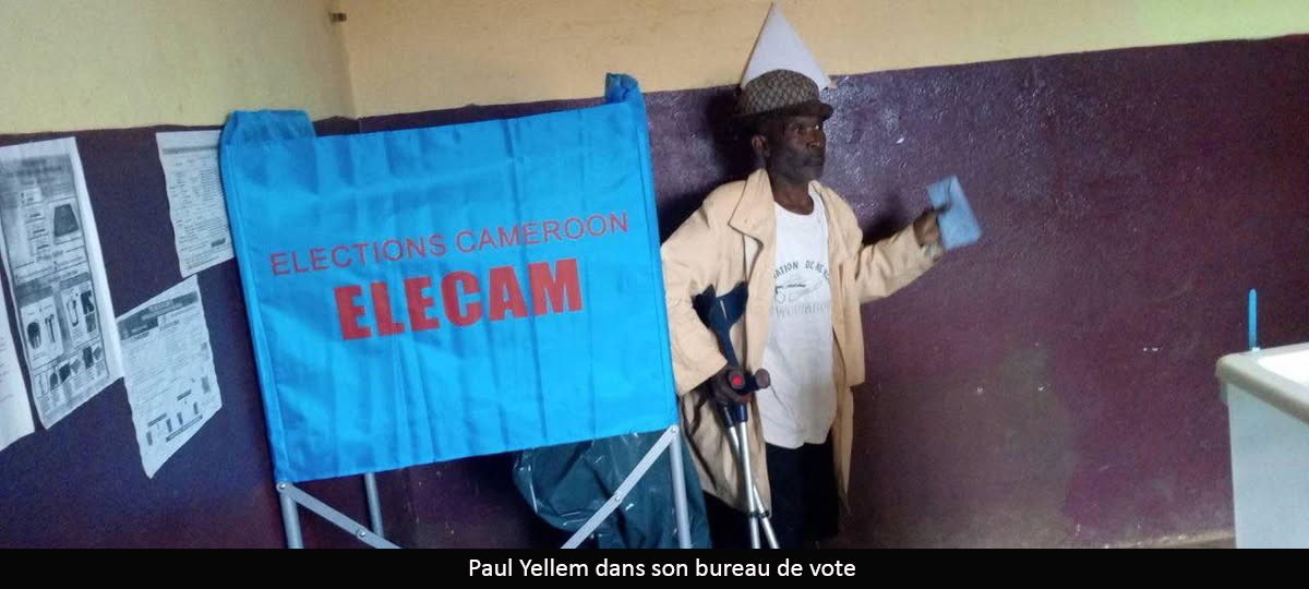 Présidentielle 2025 : à Tongo Gadima, le premier votant est un handicapé