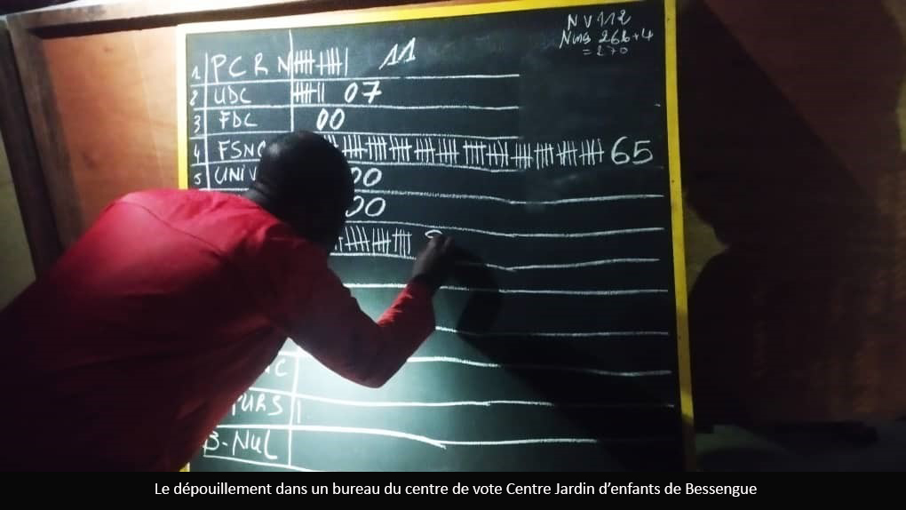 Présidentielle 2025 : dépouillement à huis clos au Centre Jardin enfants de Bessengue