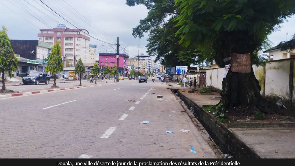 Présidentielle 2025 : Douala, ville déserte et militarisée le jour de proclamation des résultats