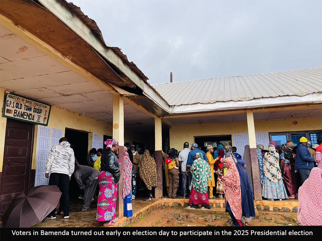 Bamenda: Voters defy lockdown to cast ballots in presidential election