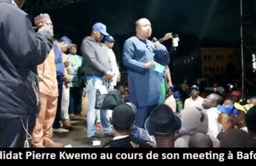 Présidentielle 2025 : À Bafoussam, Pierre Kwemo promet de l’eau gratuite aux populations