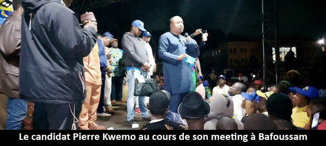 Présidentielle 2025 : À Bafoussam, Pierre Kwemo promet de l’eau gratuite aux populations